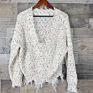 Main Strip Multicolor Off-the-Shoulder Sweater